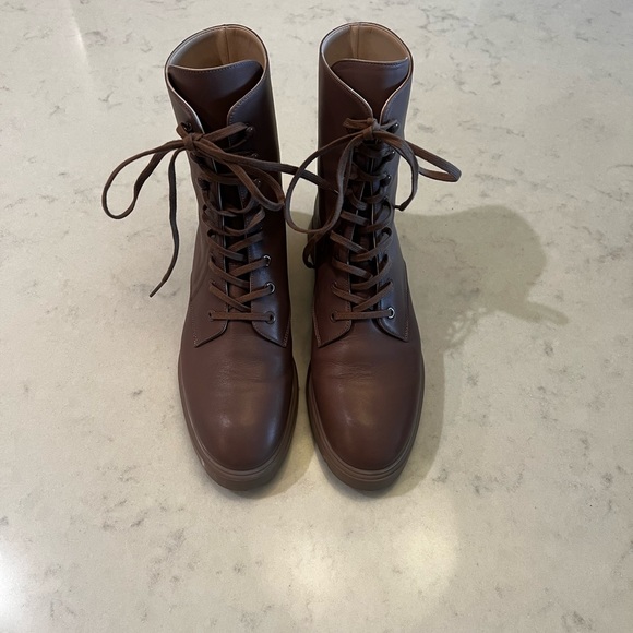 WORN ONCE Stuart Weitzman McKenzee combat boot - Picture 2 of 9